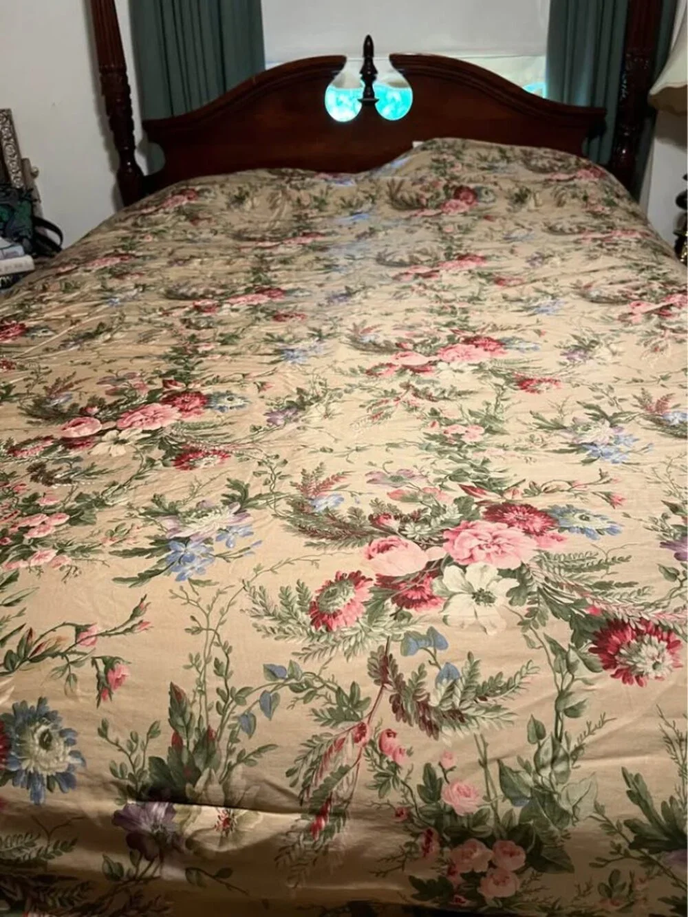 Vintage RARE Ralph Lauren ADRIANA Floral Full/Queen Comforter ONLY